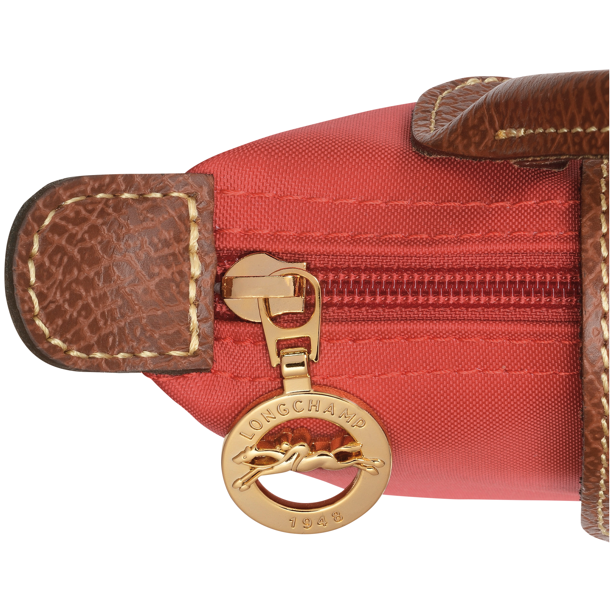 Pouch with handle, Tomato - View 6 of
6 - zoom in Le Pliage Original Pouch with handle, Tomato
