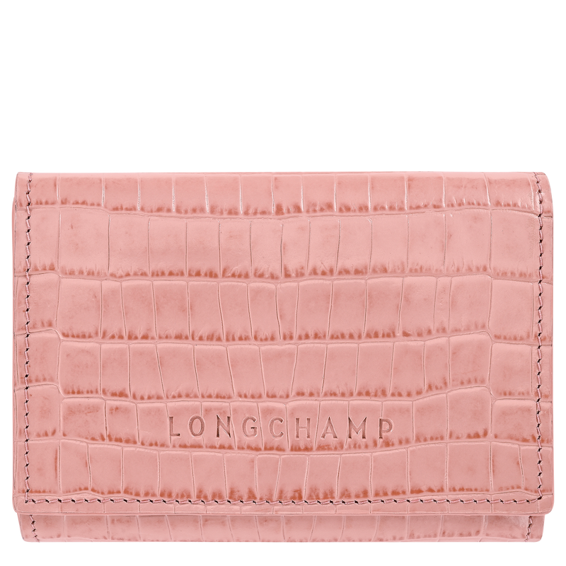 Longchamp Pocket Compact wallet , Pink Tea - Leather  - View 1 of  3