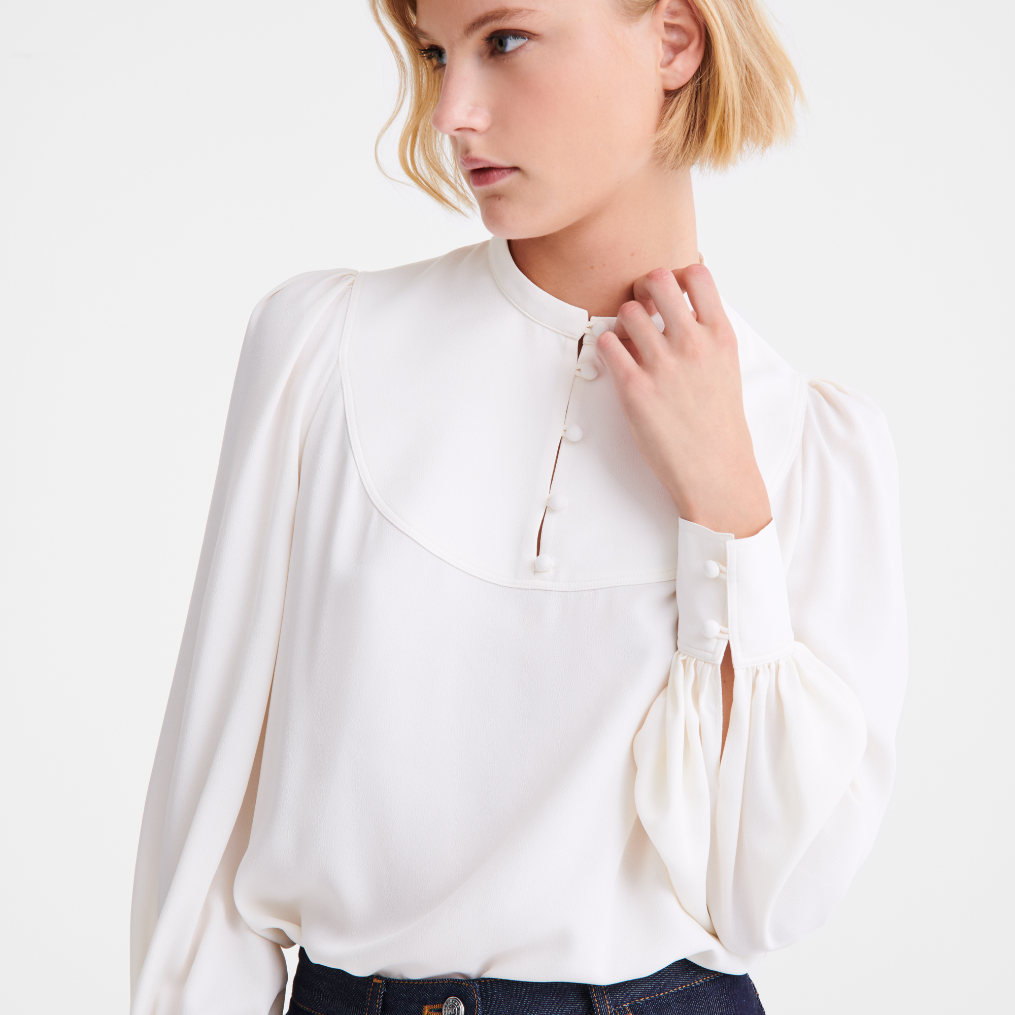 Blouse, Ecru - View 5 of
5 - zoom in null Blouse, Ecru