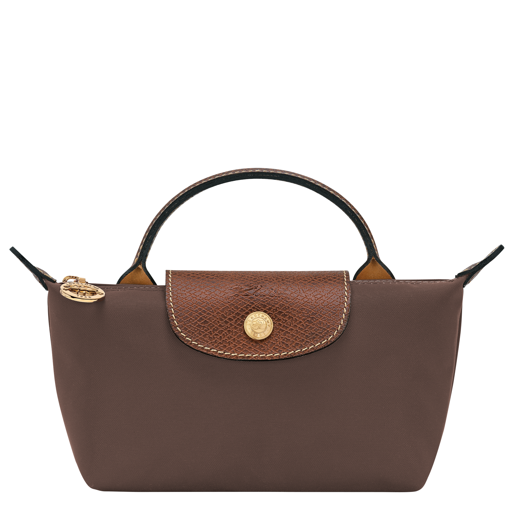 Le Pliage Original Pouch with handle, Mocha