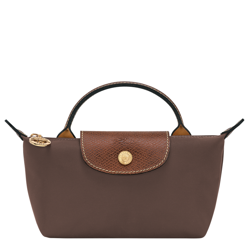 Le Pliage Original Pouch with handle , Mocha - Recycled canvas  - View 1 of  5
