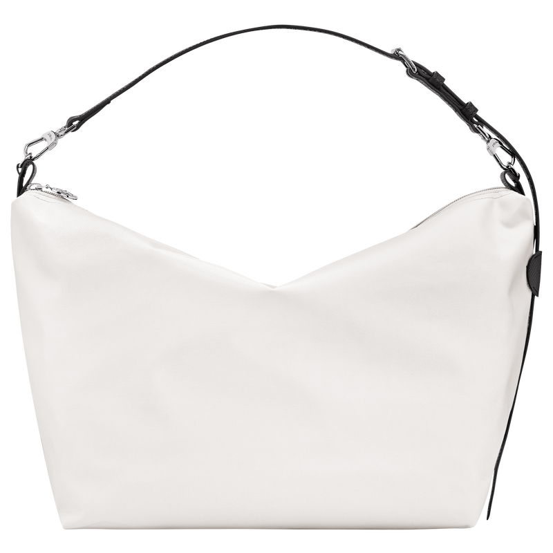 Le Slouchy M Hobo bag , White - Canvas  - View 1 of  5
