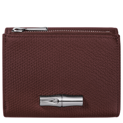 Le Roseau Compact wallet, Burgundy