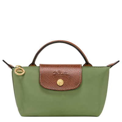 Le Pliage Original Pouch with handle , Lichen - Recycled canvas