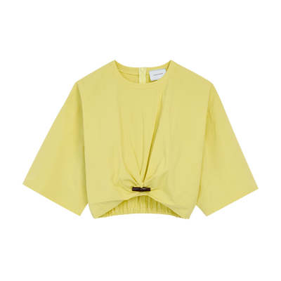 Top , Lime - Cotton poplin