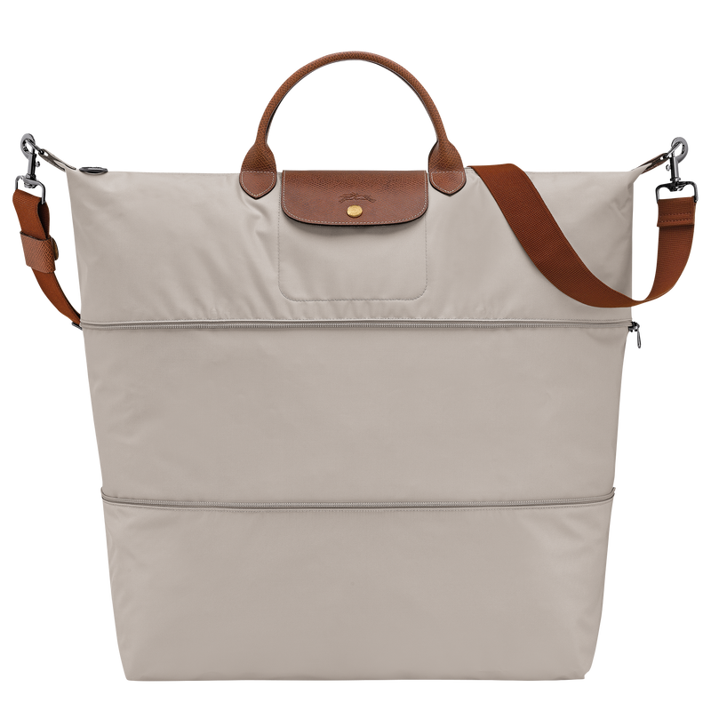 Le Pliage Original Travel bag expandable , Pebble - Recycled canvas  - View 1 of  7