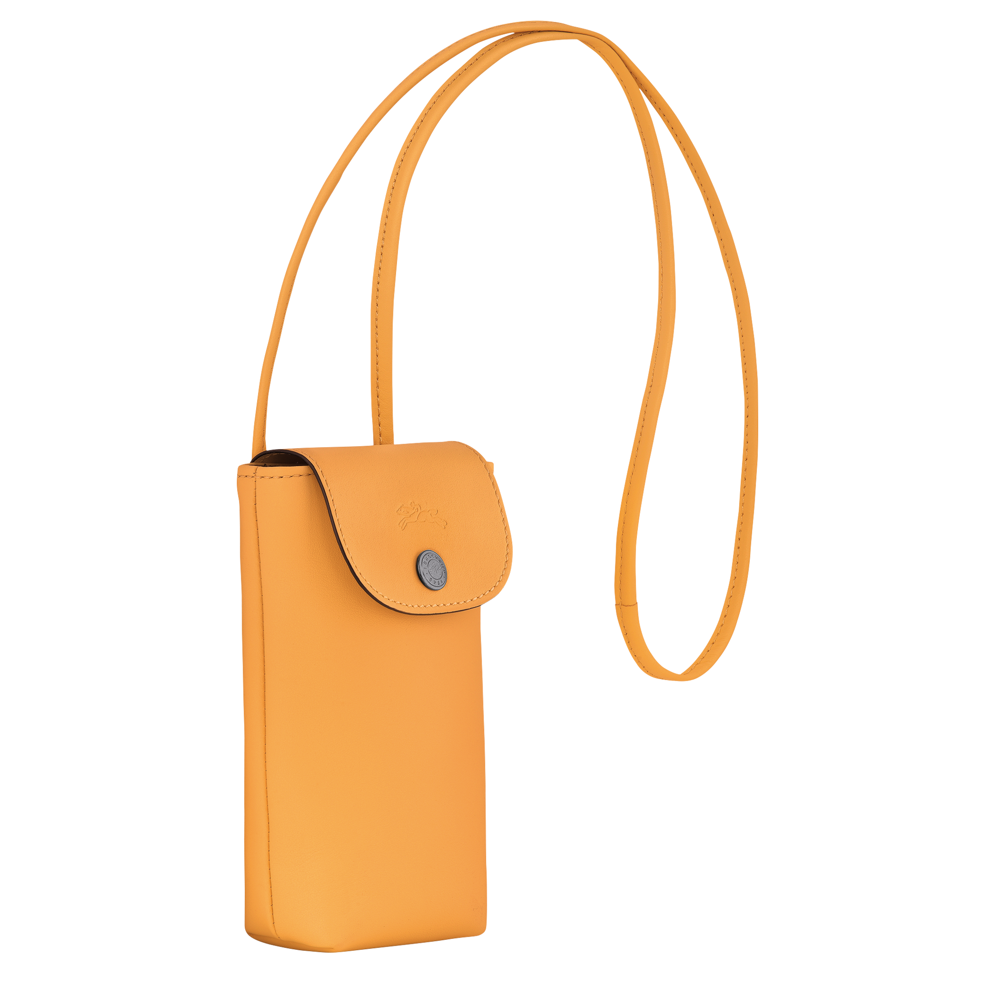 Le Pliage Xtra Phone case with leather lace, Apricot