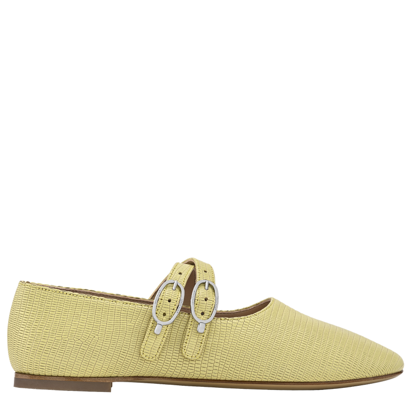 Le Foulonn&eacute; Ballerinas , Lime - Leather  - View 1 of  4