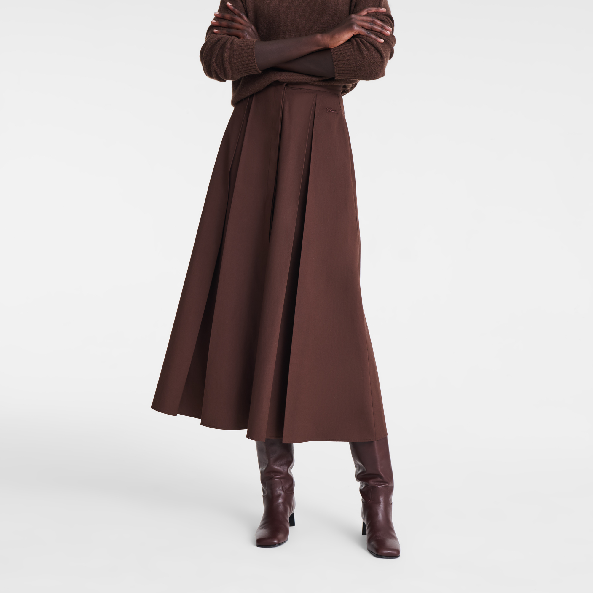 null Midi skirt, Ebony