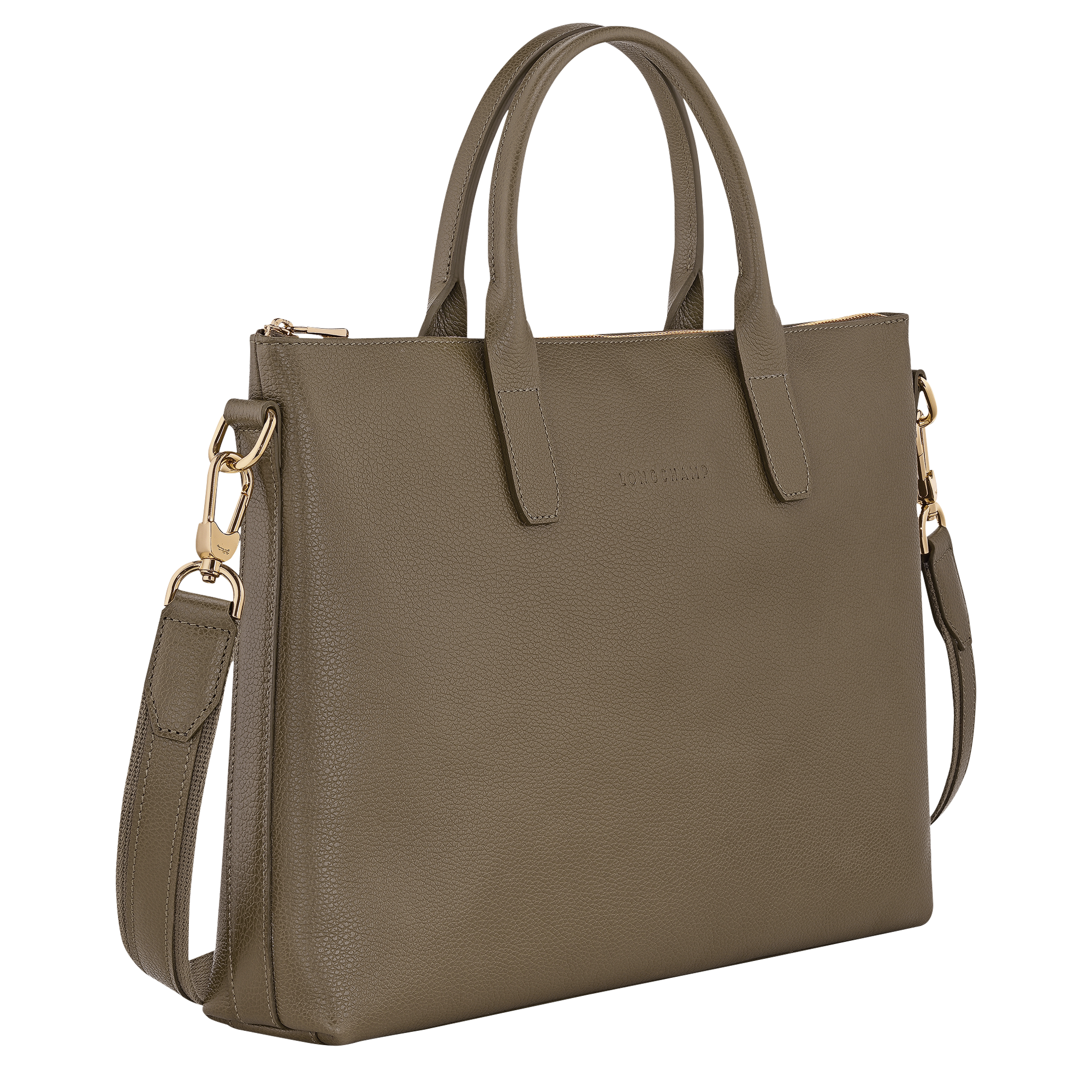 Briefcase S, Caper - View 3 of
5 - zoom in Le Foulonné Briefcase S, Caper