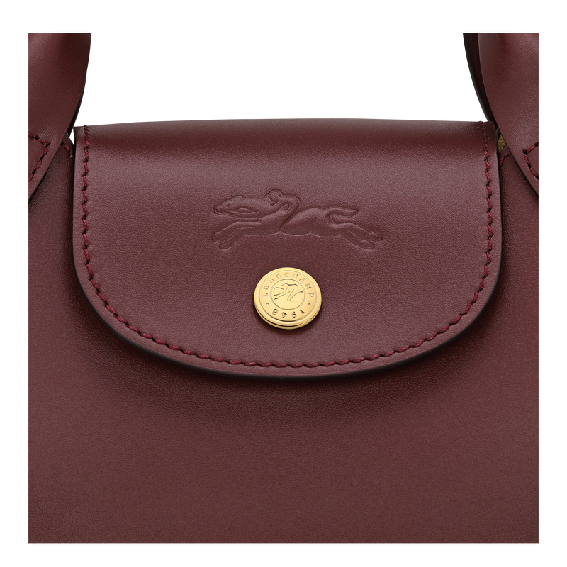 Épure XS Tote bag , Burgundy - Leather  - View 5 of  5