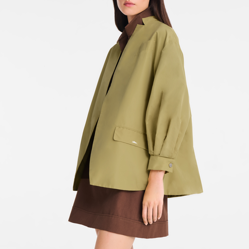 Kimono jacket , Pistachio - Technical taffeta  - View 5 of  5