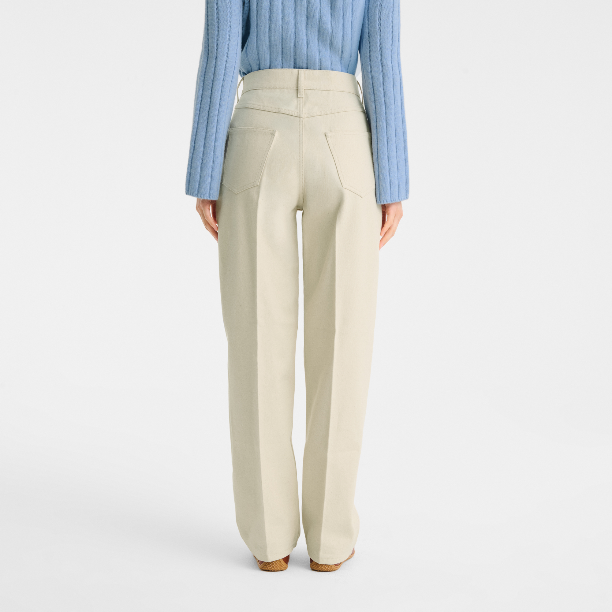 null Trousers, Ecru