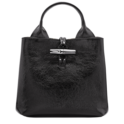 Le Roseau S Handbag , Black - Leather