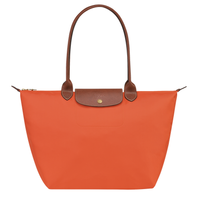 Le Pliage Original L Tote bag , Orange - Recycled canvas