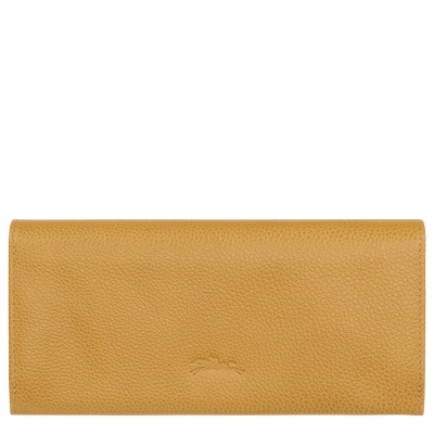 Le Foulonné Long continental wallet , Nutmeg - Leather