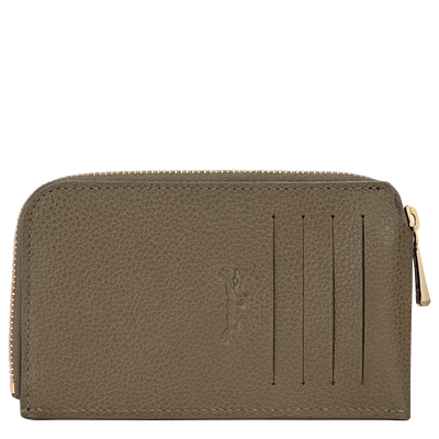 Le Foulonné Card holder , Caper - Leather