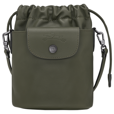 Le Pliage Xtra XS Bucket bag , Fir - Leather