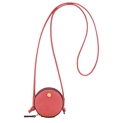 &Eacute;pure Coin purse with cord , Shrimp - Leather