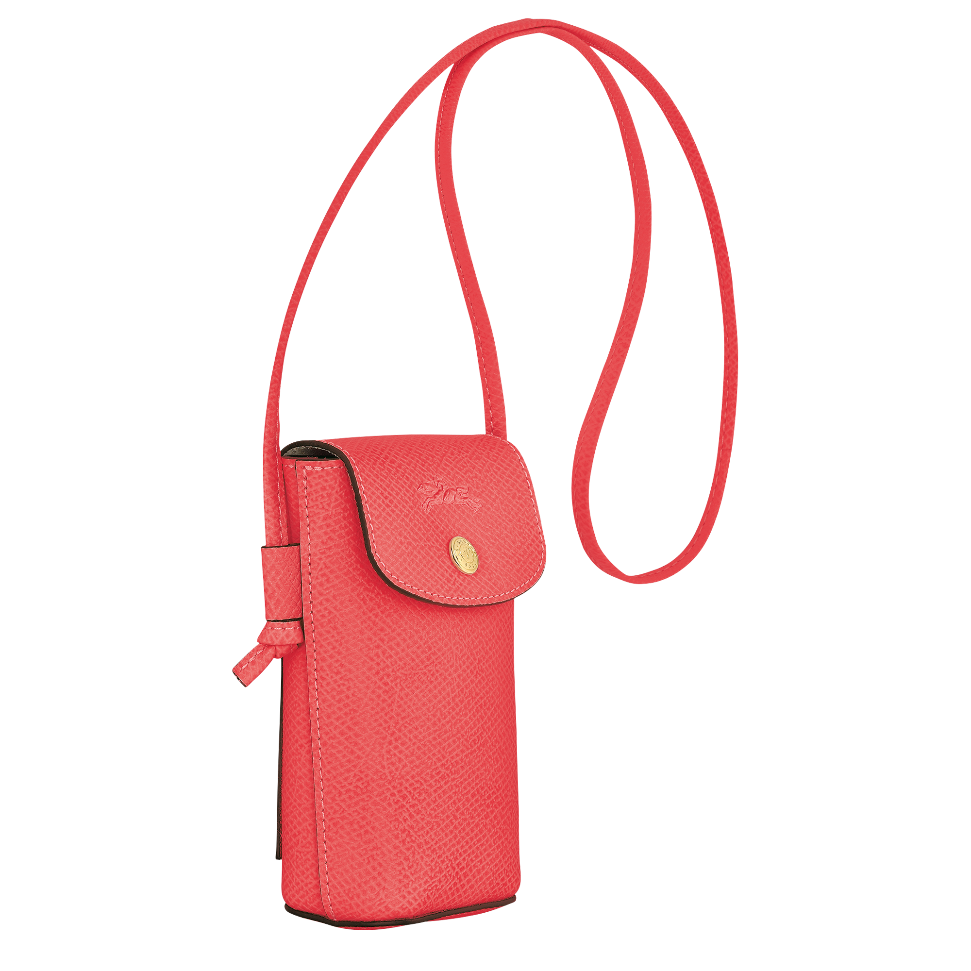 Phone case with leather lace, Strawberry - View 3 of
4 - zoom in Épure Phone case with leather lace, Strawberry