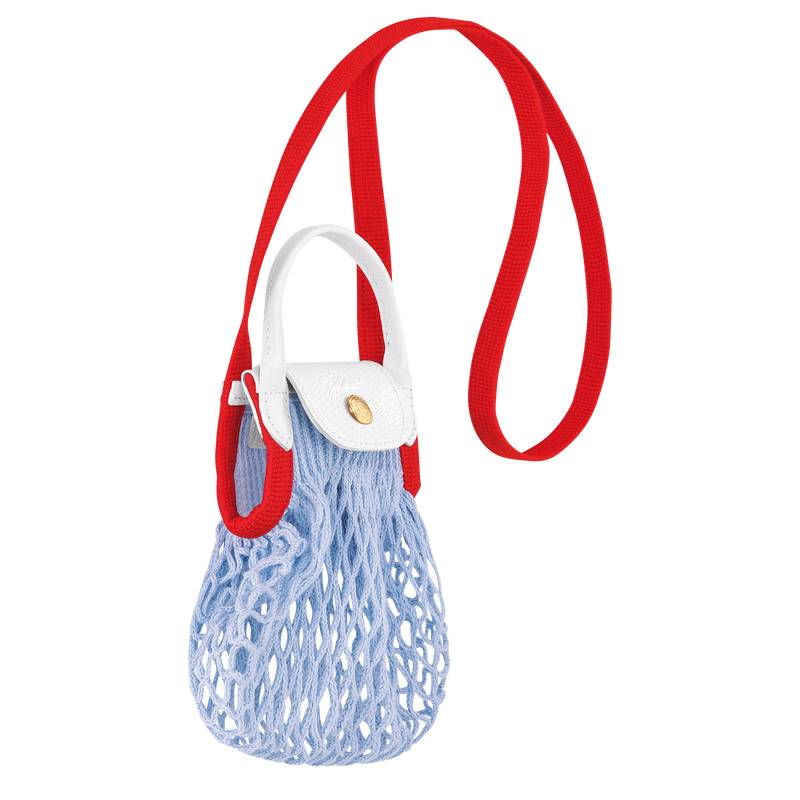 Le Pliage Filet XS Mesh bag , Sky Blue - Canvas  - View 3 of  4
