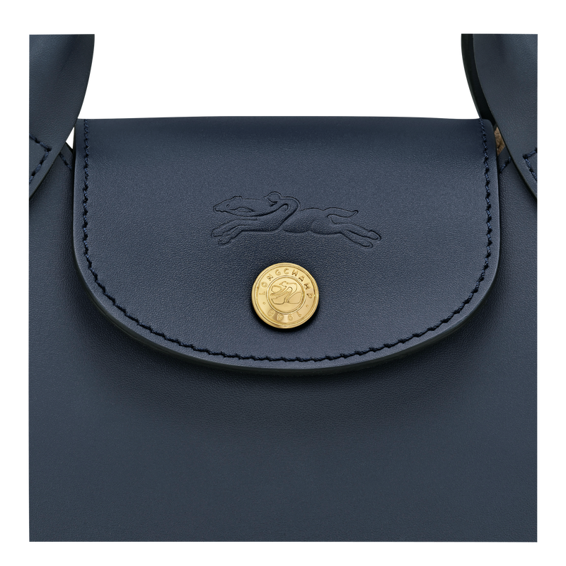 &Eacute;pure XS Tote bag , Navy - Leather  - View 6 of  6
