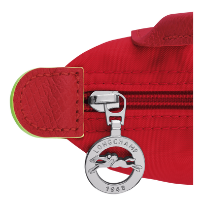 Le Pliage Green Pouch with handle, Tomato