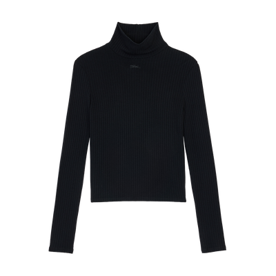Top , Black - Jersey