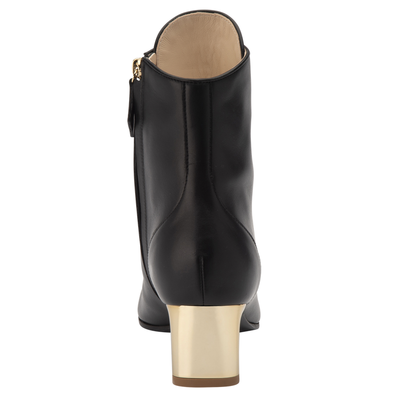 La Patineuse High heel low boots , Black - Leather  - View 3 of  4