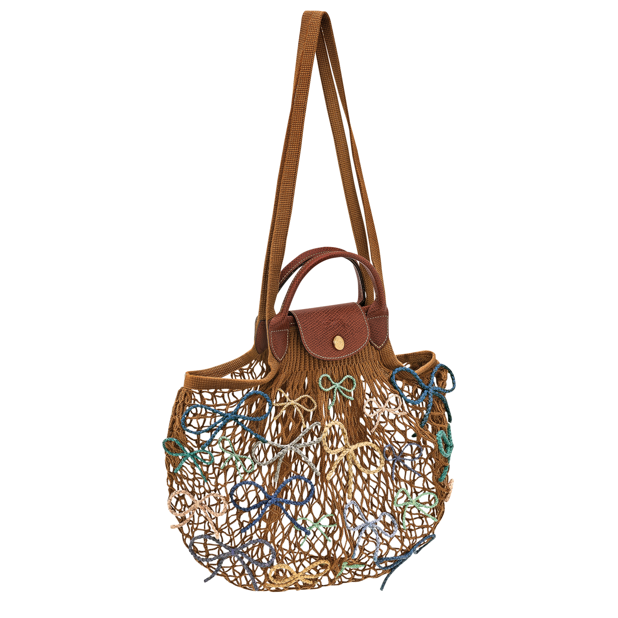 Le Pliage Collection Mesh bag L, Tobacco