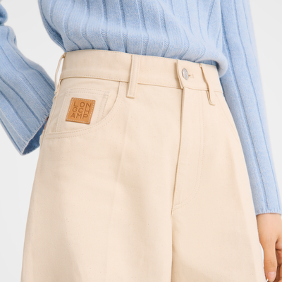 null Trousers, Ecru