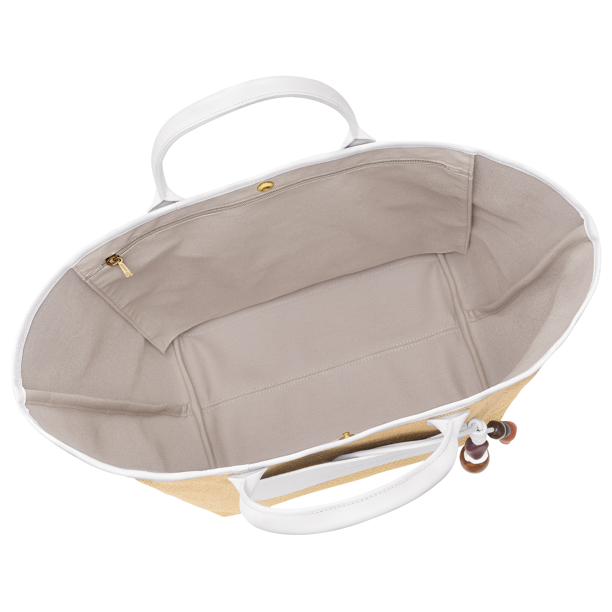 Basket bag M, White - View 5 of
6 - zoom in Le Pliage Collection Basket bag M, White