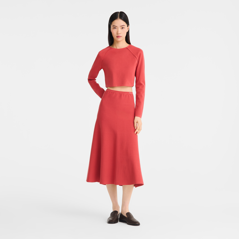 Top , Strawberry - Fluid knit  - View 2 of  5