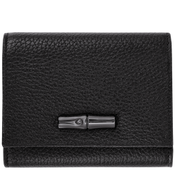 Le Roseau Essential Wallet , Black - Leather