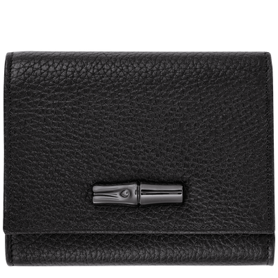 Le Roseau Essential Wallet , Black - Leather