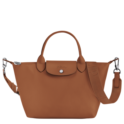 Le Pliage Xtra S Handbag , Cognac - Leather
