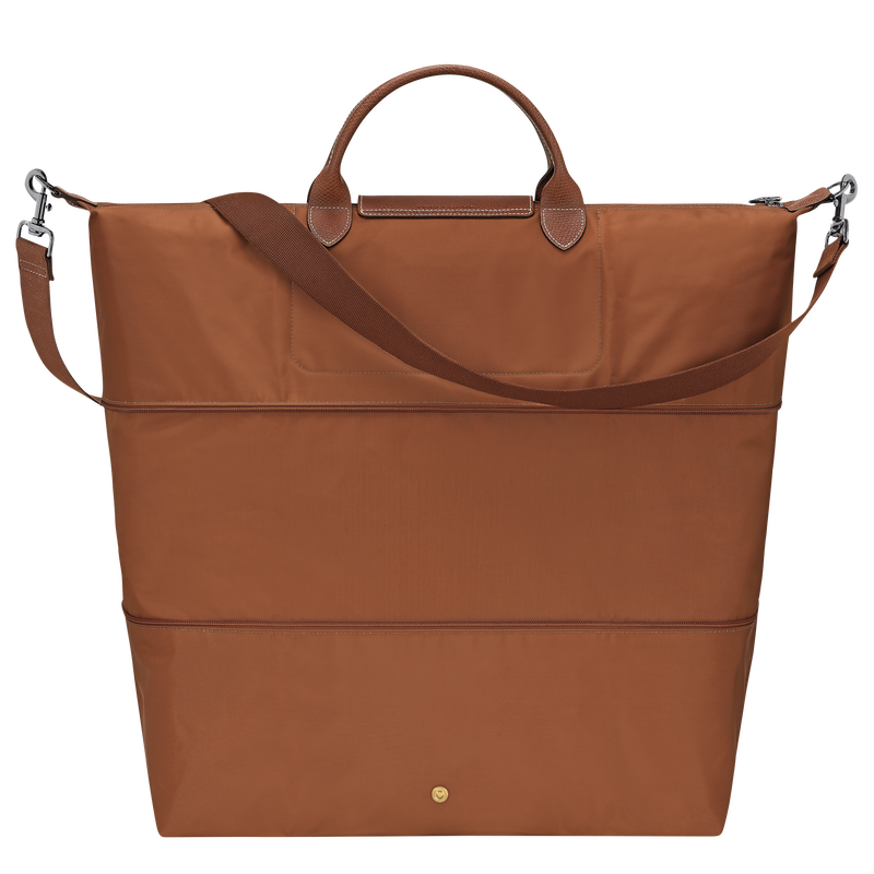 Le Pliage Original Travel bag expandable , Cognac - Recycled canvas  - View 4 of  6