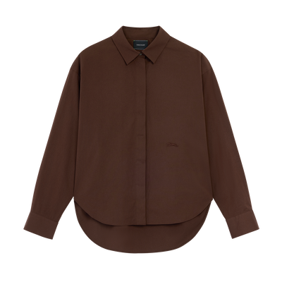 Shirt , Ebony - Cotton poplin