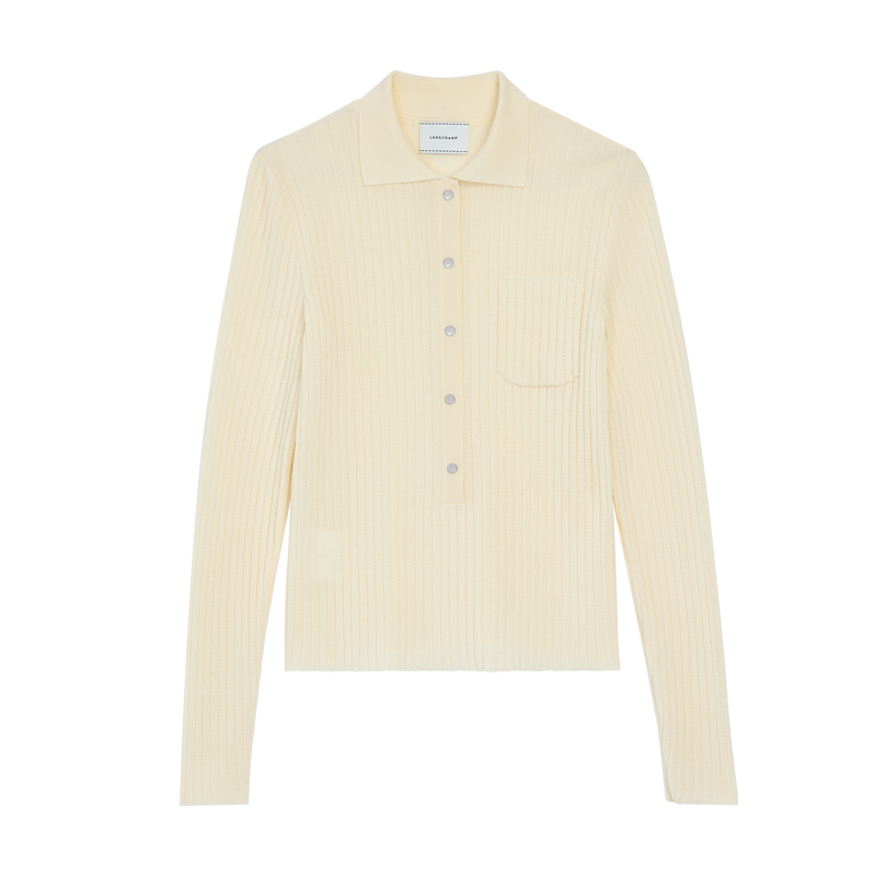 Top , Ecru - Knit  - View 1 of  2