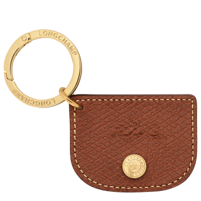 Épure Key ring , Brown - Leather