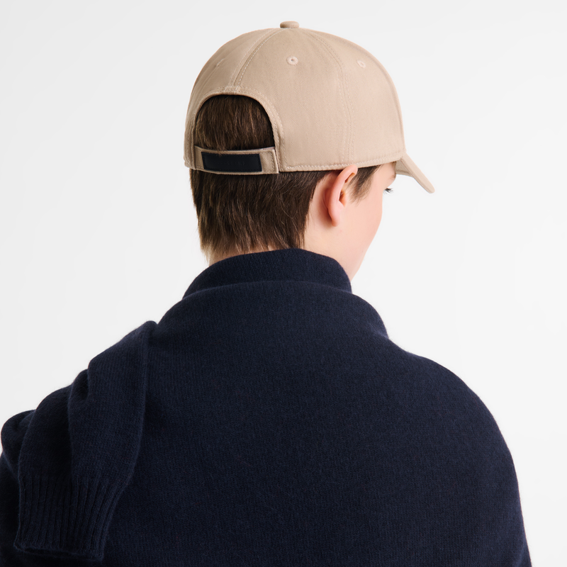 Solid cap , Beige - Organic cotton  - View 4 of  4