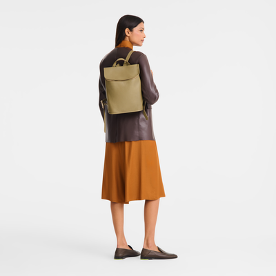Le Foulonn&eacute; M Backpack , Lichen - Leather