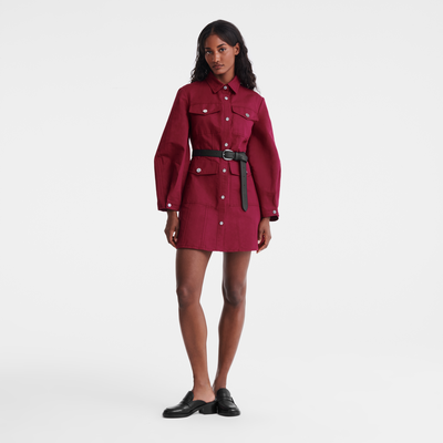 Dress , Beetroot - Canvas