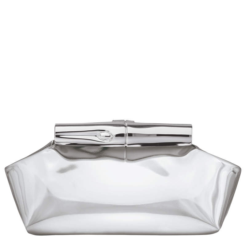 Le Roseau S Pouch , Silver - Leather  - View 1 of  4