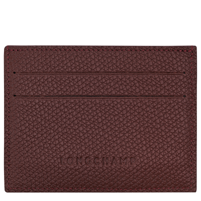 Le Roseau Card holder, Burgundy