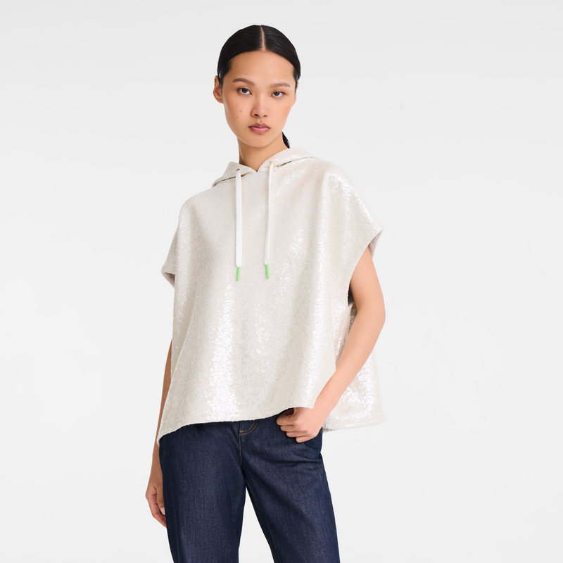 Sweatshirt , Ivory - Sequin  - View 4 of  5