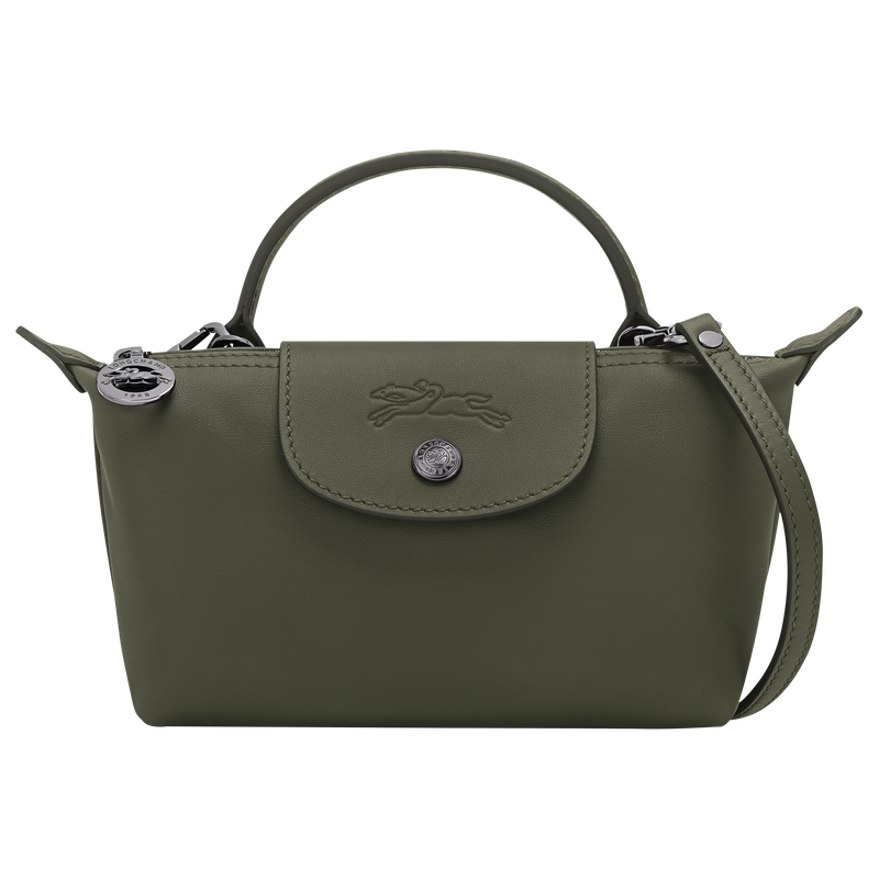 Le Pliage Xtra XS Pouch , Fir - Leather  - View 1 of  6