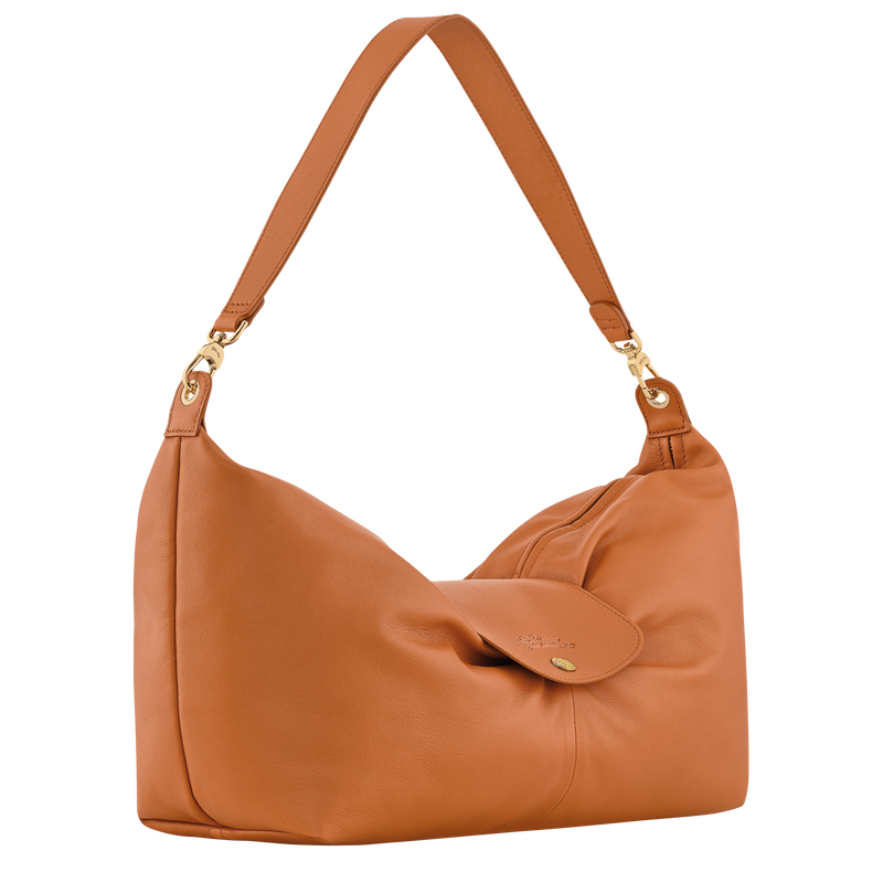 Le Pliage Xtra Crossbody bag , Amber - Leather  - View 3 of  4