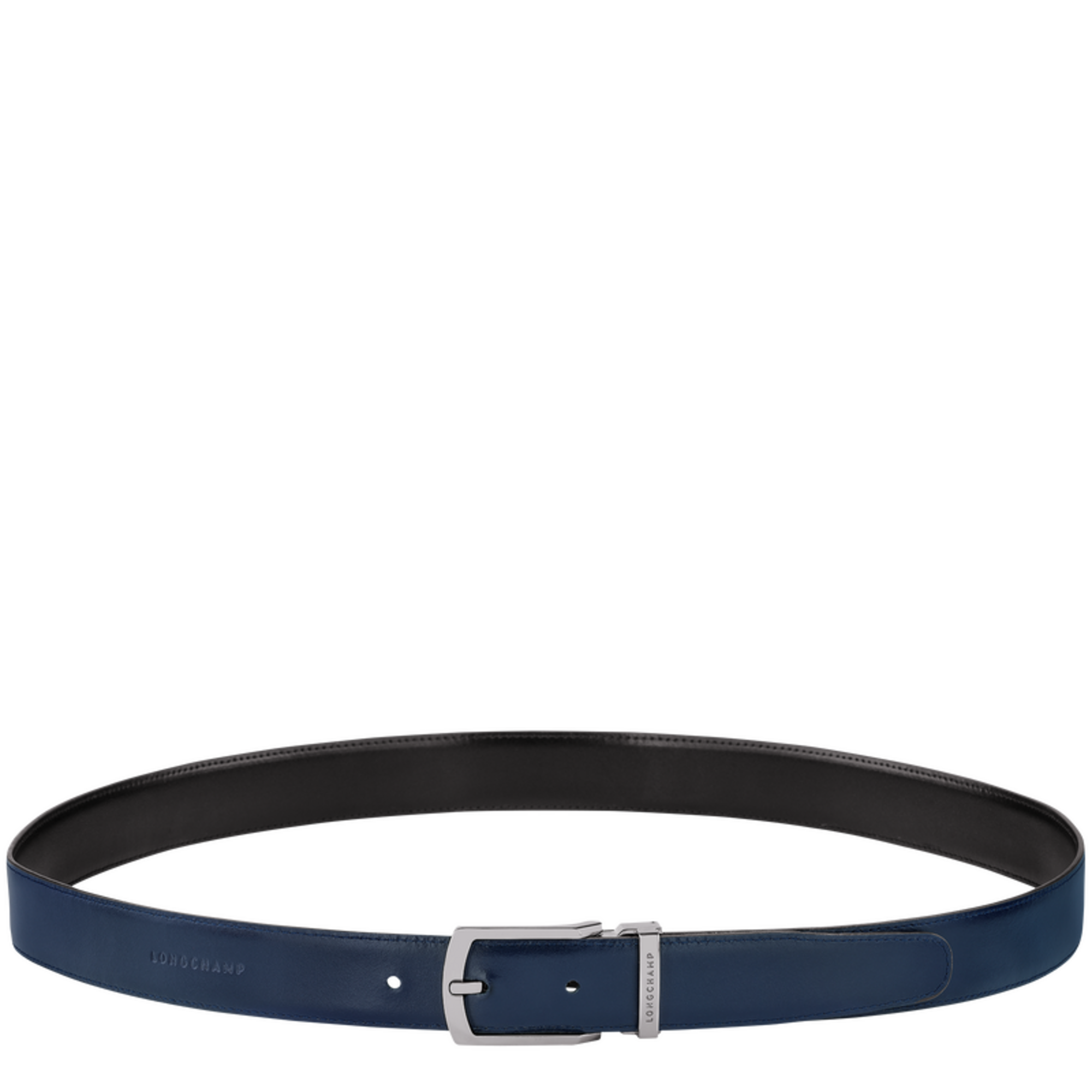 Delta Box Men's belt, Black/Navy