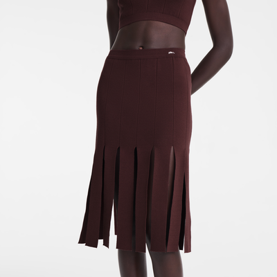 null Midi skirt, Burgundy